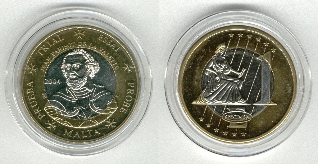Malta 1 Euro 2004 Specimen Euro 