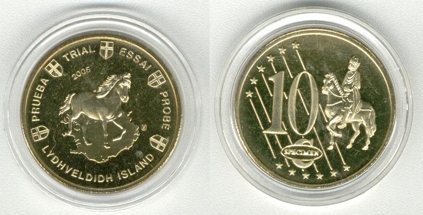 Iceland - IJsland 10 Cent 2005 Specimen Euro 