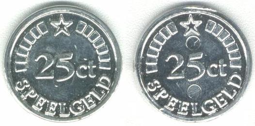 25 ct <a href=pa/panda.htm>Panda</a>  Speelgeld Spielgeld Playmoney 