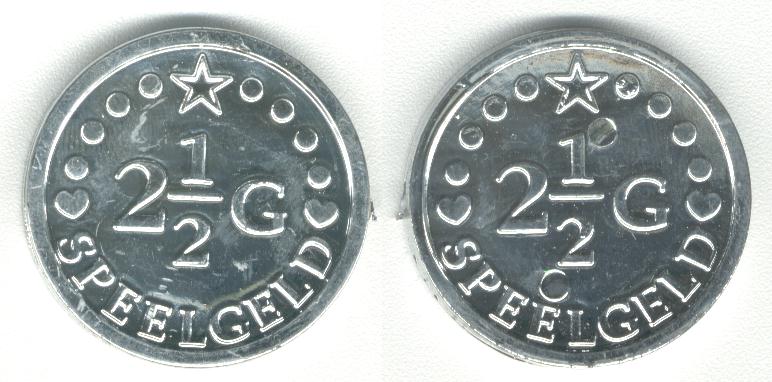 2 1/2 Gulden <a href=pa/panda.htm>Panda</a>  Speelgeld Spielgeld Playmoney 