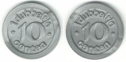 1 Dubbeltje 10 Centen Schoolgeld Leergeld 