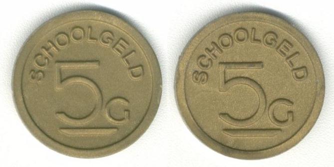 5 Gulden  Schoolgeld Leergeld 