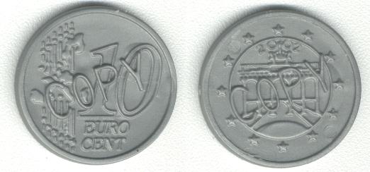 10 <a href=eu/euro.htm>Euro</a> Cent Copy 19.1mm Speelgeld Spielgeld Playmoney 