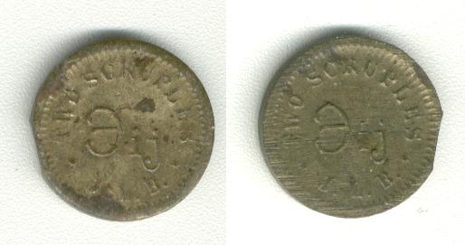 Two Scruples  apothekers gewicht  Apothecaries weight 