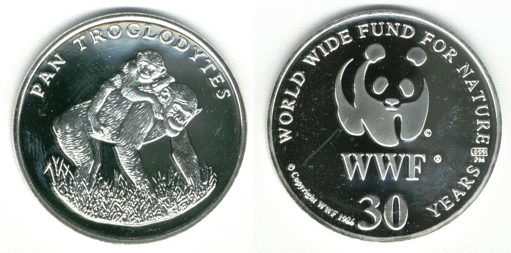 Pan troglodytes <a href=an/animal.htm#wwf>WWF</a> 30 Years chimpansee - aap - panda 