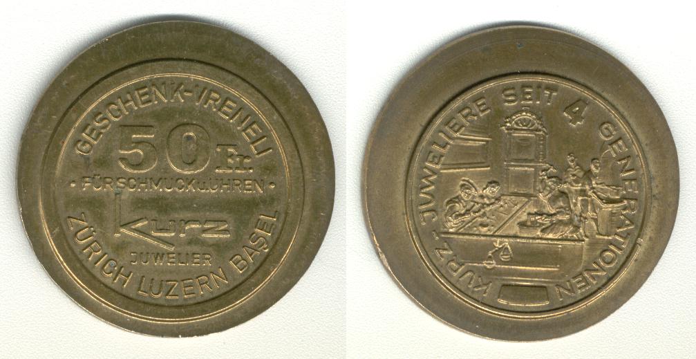 Kurz Juweliere 50 Franc  