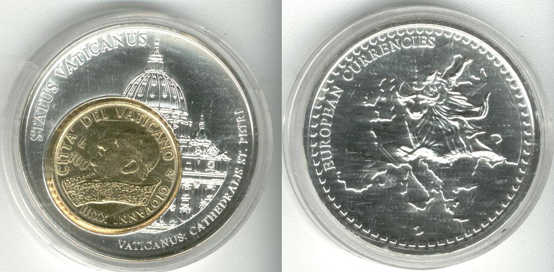 Vatican City 100 Lire 40mm Europeen Currencies 