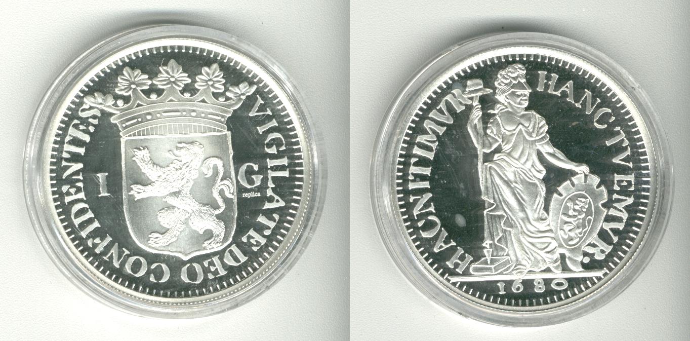1 Gulden 45mm 1680 Silver replica 45mm 