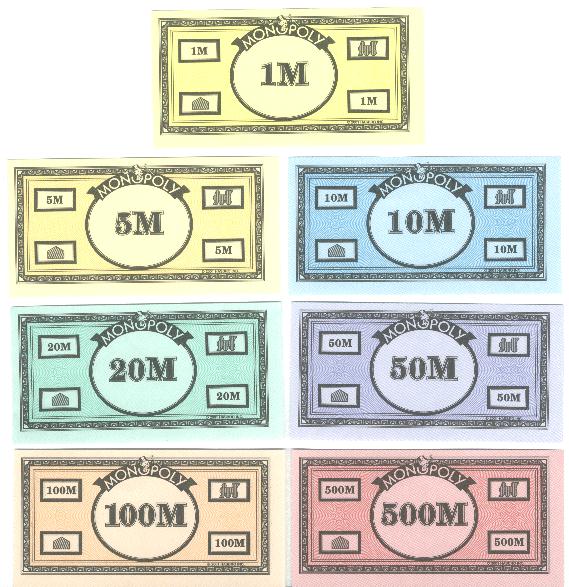 Monopoly 2001 Beurs Speelgeld Spielgeld Playmoney 