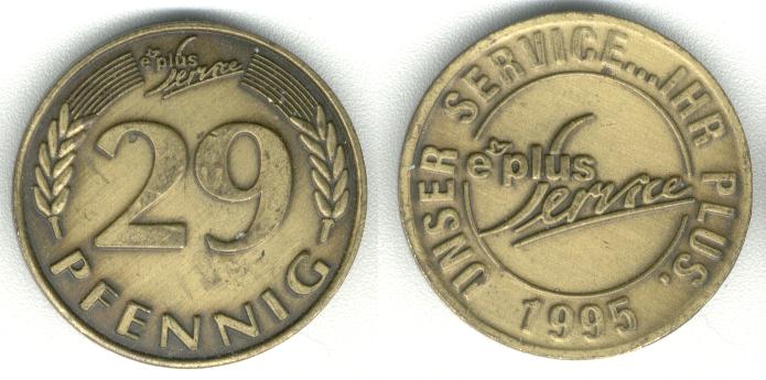 E Plus 29 Pfennig  