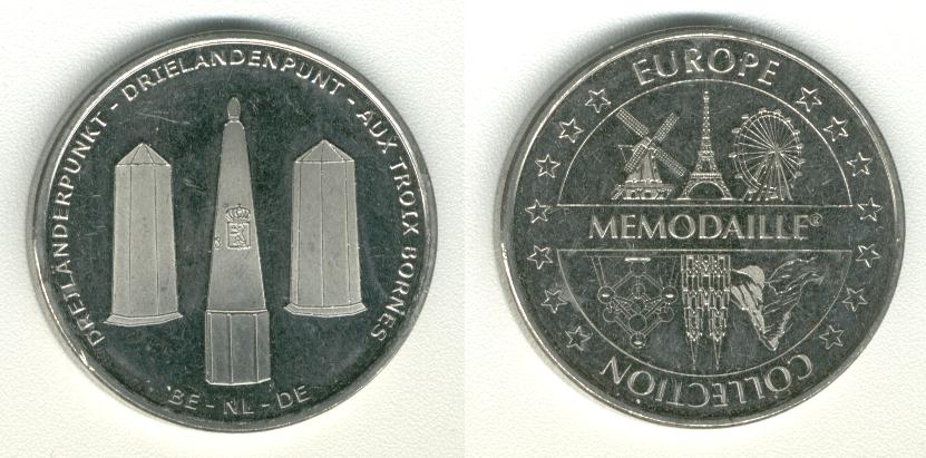 Drielandenpunt Vaals Memodaille = 16.5 mm - Heritage Coin 