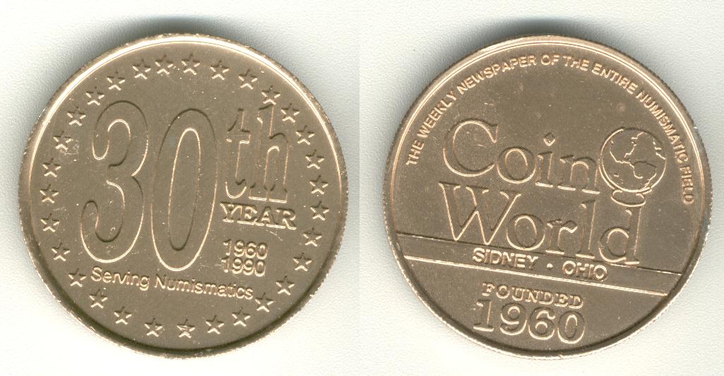 Coin World 1990 30th year  