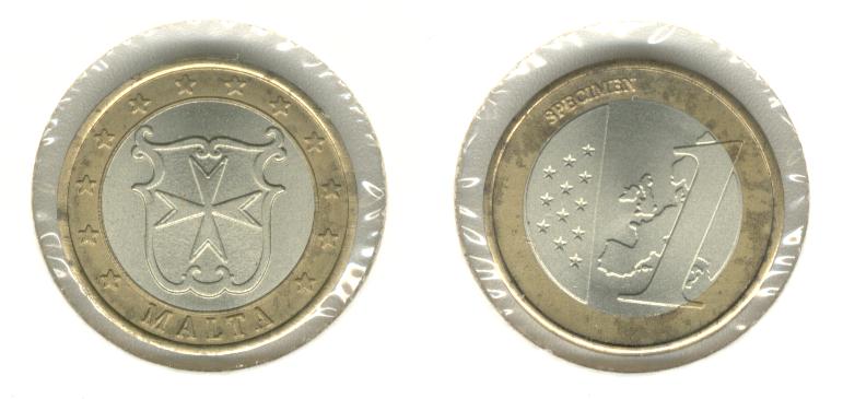 Malta 1 Euro Specimen Euro 