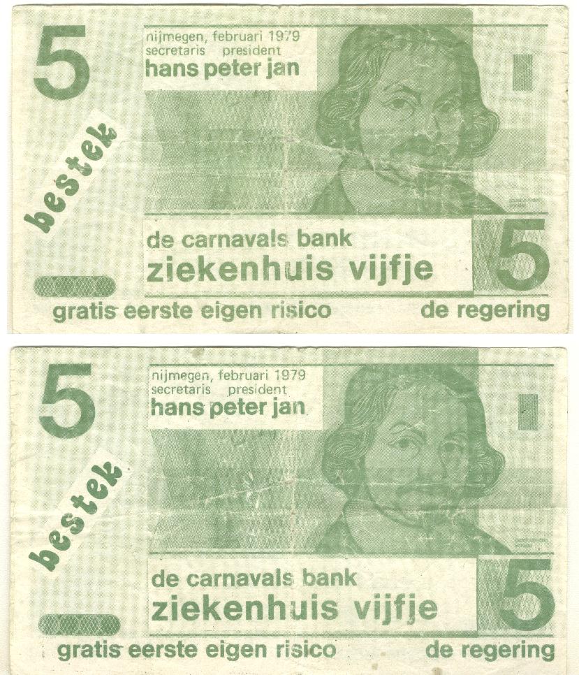 Hans Peter Jan Ziekenhuis Vijfje De Carnavals bank - bestek - Nijmegen 