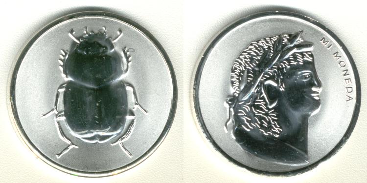 Mi Moneda 29 mm Mi Moneda Roman Scarabee Mestkever 
