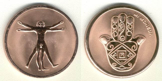 Mi Moneda 25 mm Leonardo da Vinci 