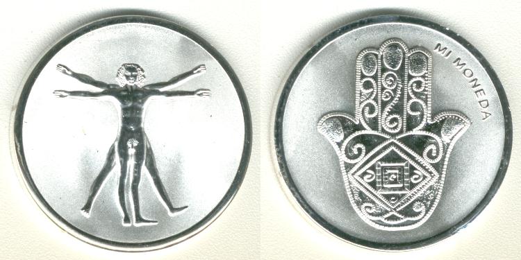 Mi Moneda 29 mm Leonardo da Vinci 