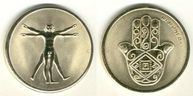 Mi Moneda 29 mm Leonardo da Vinci 