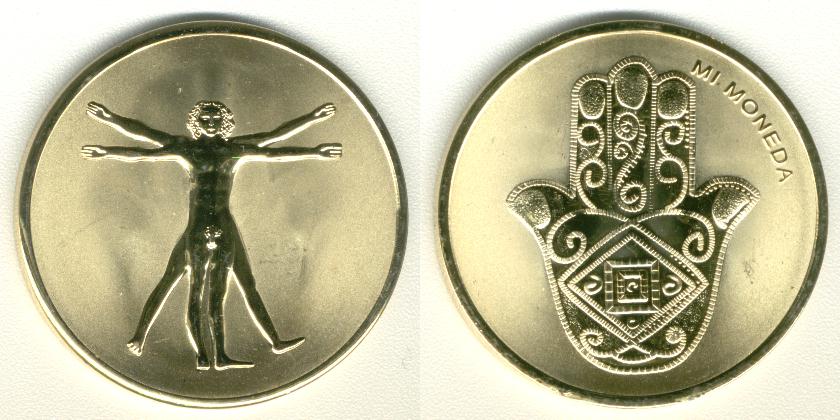 Mi Moneda 33 mm Leonardo da Vinci 