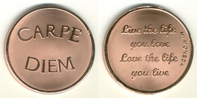 Mi Moneda 25 mm Carpe Diem 