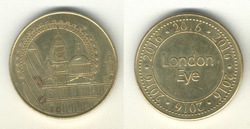 London Eye 2016 Heritage Coin National Token 