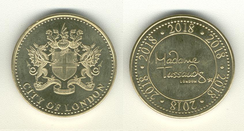 City of London Madam Tussauds Heritage Coin National Token 