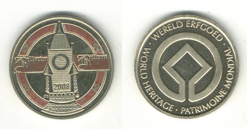 Belforten Beffrois 2008 World Heritage Coin Wereld Erfgoed 
