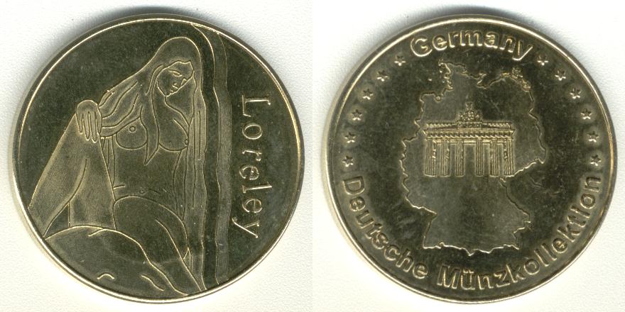 Loreley 2008 St. Goarshausen Deutsche MÃ¼nzkollektion - German Heritage Coin National Token 