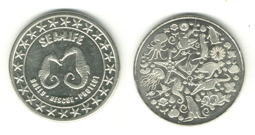 Sealife Blackpool Sea Horses Heritage Coin National Token 